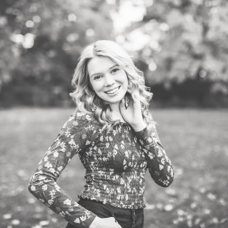 Black and white senior session photography in michigan.